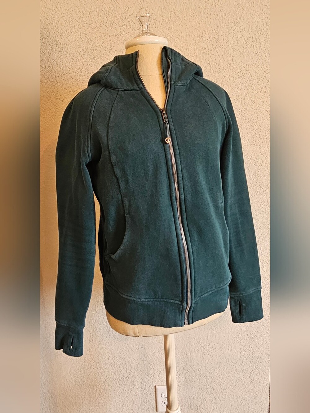 lululemon athletica Teal Hooded Full-Zip Sweatshirt - Picture 2 of 12